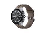 Xiaomi Watch 2 Pro - Silver Case with Brown Leather Strap