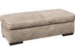 Hocker EXXPO - SOFA FASHION "Salerno Bankhocker, bequem und komfortabel", beige (sahara), B:140cm H:46cm T:67cm, Hybrid Lederfaserstoff (Grundgewebe 41% Lederfaser, 39% Polyester, 20% Baumwolle) 100%PU;NaturLeder;Primabelle-Microfaser (100% Polyester);Luxus-Microfaser (100% Polyester);Luxus-Kunstleder, Hocker, Polsterhocker