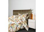 Bettwäsche JANINE "Mako-Satin42138 09", bunt (multicolor), B/L: 155cm x 220cm, 1 Stk., 1 Stk., Mako-Satin, B/L: 80cm x 80cm, Mako-Satin, Obermaterial: 100% Baumwolle, Bettwäsche, Bettwäsche, mit Reissverschluss