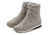 Stiefelette VIVANCE, Damen, Gr. 42, grau, Obermaterial: 50% Lederimitat, 50% Textilmaterial. Decksohle: 100% Textilmaterial. Futter: 100% Textilmaterial. Laufsohle: 100% Synthetik, unifarben, Basic, Schuhe Stiefelette, mit Warmfutter, Winterstiefel, Stiefel, Boots VEGAN