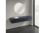Villeroy und Boch Antao Sideboard K42000HG 160x26,8x50cm, Waschbeckenplattenfarbe Lack, midnight blue matt lacquer