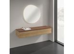 Villeroy und Boch Antao Sideboard K42002HN 160x26,8x50cm, Waschbeckenplattenfarbe warm walnut, honey oak