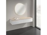 Villeroy und Boch Antao Sideboard K42003MT 160x26,8x50cm, Waschbeckenplattenfarbe botticino, white matt lacquer