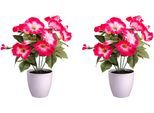 Kunstblume CREATIV GREEN "Petunie", pink, H:28cm Ø:22cm, Polyester, Kunstpflanzen