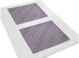 Platzset ADAM "Argentinian Criolla" Gr. 1, lila (aubergine), B:30cm L:40cm, Obermaterial: 100% Baumwolle, Platzsets