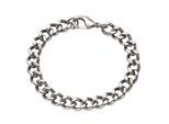 Armband VIVANCE "Edelstahl Panzer 10mm breit", weiß, Armbänder, Damen, 23cm, Edelstahl, glänzend, Armband