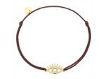 Armband GLANZSTÜCKE MÜNCHEN "GSM1004", gelb (gelbgold, weiß), Armbänder, Damen, Silber 925 (Sterlingsilber), Armband, mit Zirkonia