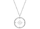 Kette mit Anhänger GLANZSTÜCKE MÜNCHEN "G240", silber, Halsketten, Damen, 50,0cm Basiskette + 5,0cm Verlängerung, Silber 925 (Sterlingsilber), B: 1,7mm, aus Sterling Silber, B:1,7mm