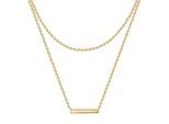 Kette mit Anhänger GLANZSTÜCKE MÜNCHEN "GSM1193", gelbgold, Halsketten, Damen, 42,0/36,0cm Basiskette + 5,0cm Verläng, Silber 925 (Sterlingsilber), Kette mit Anhänger Sterling Silber gelbgold