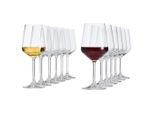 Spiegelau Gläserset Style, Klar, Glas, 12-teilig, 22.5 cm, ISO 9001, Essen & Trinken, Gläser, Gläser-Sets