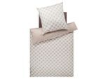 Joop! Wendebettwäsche Cornflower Double, Creme, Textil, Graphik, 135x200 cm, Oeko-Tex® Standard 100, pflegeleicht, schadstoffgeprüft, weiche und anschmiegsame Oberfläche, edel glänzend, dicht gewebtes Garn, Schlaftextilien, Bettwäsche, Bettwäsche, Satin-Bettwäsche