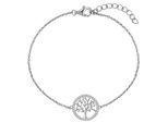 Gliederarmband RAFAELA DONATA "RD5024", silber (silber, weiß), Armbänder, Damen, Silber 925 (Sterlingsilber), Gliederarmband, mit Zirkonia