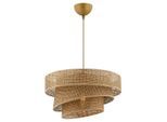P & B Hängeleuchte, Beige, Metall, Textil, 72 cm, CE, Lampen & Leuchten, Innenbeleuchtung, Leuchten nach Räumen, Esstischlampen