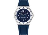 Quarzuhr TOMMY HILFIGER "KIDS", blau, Armbanduhren, Kinder, Quarzuhr, Armbanduhr, Kinderuhr, analog, Silikonarmband, Geschenkidee