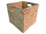 Landscape Regalkorb , Naturfarben , Metall, Naturmaterialien , rechteckig , 32x33x33 cm , faltbar, Griffe, handgemacht , Ordnen & Aufbewahren, Körbe, Regalkörbe