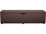 Hockerbank HOME AFFAIRE "Standard", braun, B:120cm H:42cm T:40cm, Struktur fein (100% Polyester) für Bett »Classico«, »Piazza«, »Premium« und »Vega«;Struktur (100% Polyester) für Bett »Crato« und »Lucina«;Struktur (60% Baumwolle, 40% Leinen) für Bett »Kiss«;Kunstleder für Bett »Natura«;Struktur (100% Polyester) für Bett »Nordica«, Hocker, Breite 120cm oder 160cm, auch als Garderobenbank oder Bettb