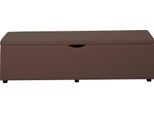 Hockerbank HOME AFFAIRE "Standard", braun (schlamm), B:120cm H:42cm T:40cm, Struktur fein (100% Polyester) für Bett »Classico«, »Piazza«, »Premium« und »Vega«;Struktur (100% Polyester) für Bett »Crato« und »Lucina«;Struktur (60% Baumwolle, 40% Leinen) für Bett »Kiss«;Kunstleder für Bett »Natura«;Struktur (100% Polyester) für Bett »Nordica«, Hocker, Breite 120cm oder 160cm, auch als Garderobenbank