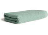 Duschtuch MÖVE "Bliss", grün (reed grün), B:67cm L:140cm, Walkfrottier, Obermaterial: 100% Baumwolle, Handtücher, Perlstruktur mit leichtem Massageeffekt