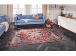 Teppich ELLE DECORATION "Hamadan" Gr. 33, rot, B:160cm H:5mm L:230cm, Polyester, Teppiche, Teppich, Orientalisch, Läufer, Kurzflor, Wohnzimmer, Schlafzimmer, Esszimmer
