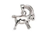 Sternzeichenanhänger JOBO "Anhänger Sternzeichen", silber 925, Schmuckanhänger, Damen, Steinbock, Silber 925 (Sterlingsilber), 925 Silber rhodiniert