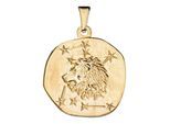 Sternzeichenanhänger JOBO "Anhänger Sternzeichen", gelbgold 333, Schmuckanhänger, Damen, Löwe, Gelbgold 333, 333 Gold rund