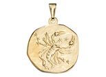 Sternzeichenanhänger JOBO "Anhänger Sternzeichen", gelbgold 333, Schmuckanhänger, Damen, Skorpion, Gelbgold 333, 333 Gold rund
