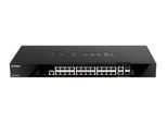 D-Link DGS-1520-28/E, 28-Port Smart Managed Gigabit Stack Switch 4x 10G
