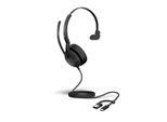 Jabra Evolve2 50 UC Mono kabelgebundenes Headset, USB-C, USB-A