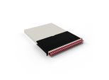 Patchbox patchbox.one Kabeleinzugssystem 30RU/STP (1,8 m) mit 24 Kassetten, Patchkabel Cat. 6a, U/FTP, PoE, Kabel rot