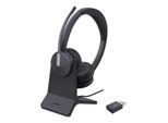 Yealink WH64 Hybrid Headset Dual Teams mit BHC70 Ladebasis