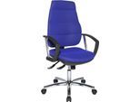 Bürostuhl Unni SY Deluxe blau, Gestell chrom