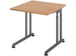 HAMMERBACHER höhenverstellbarer Schreibtisch VZS08/N/G nussbaum