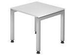 HAMMERBACHER höhenverstellbarer Schreibtisch VJS08/W/S weiß