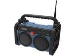 soundmaster DAB85BL Baustellenradio blau, schwarz