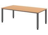 HAMMERBACHER höhenverstellbarer Schreibtisch VQS2E/6/G buche