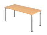 HAMMERBACHER höhenverstellbarer Schreibtisch VYS19/6/S buche