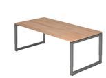 HAMMERBACHER höhenverstellbarer Schreibtisch VRS2E/N/G nussbaum