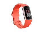 Fitbit Charge 6 Fitness Tracker, Coral/Champagne Gold