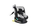 Moni Kindersitz Serengeti i-Size (40-150cm) Isofix, Kuscheltier, Nackenkissen grau