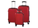 3-tlg. Trolley-Set "Havanna 2.0", rot