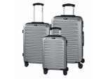 3-tlg. Trolley-Set "Havanna 2.0", silber