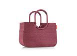Reisenthel Einkaufstasche Loopshopper L twist maroon, Bordeaux, Textil, 46x34.5x25 cm, großes Hauptfach, Freizeit, Koffer & Taschen, Einkaufstaschen