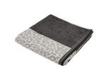 Dieter Knoll Duschtuch , Anthrazit , Textil , Animalprint , 70x140 cm , hochwertige Qualität, schadstoffgeprüft , Heimtextilien, Badtextilien, Duschtücher