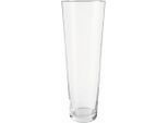 Ambia Home Vase, Klar, Glas, konisch, 50 cm, nur zu Dekorationszwecken, zum Stellen, Hotcut, Dekoration, Vasen, Glasvasen