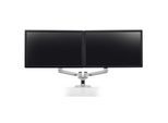 Ergotron LX Dual Monitorarm für zwei Monitore bis 68,58 cm 27 Zoll nebeneinander Tischhalterung Aluminium