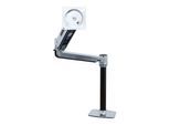 Ergotron LX HD Sitz-, Steh-, Tischmontage-LCD-Arm für einen Monitor bis 116,84 cm 46 Zoll Aluminium