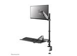 Neomounts DS90-325BL1 höhenverstellbarer, tischmontierter Arbeitsplatz für 17-32" Bildschirme, Tastatur und Maus - Schwarz