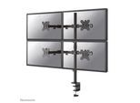 Neomounts FPMA-D550D4BLACK vierfach Monitor Tischhalterung