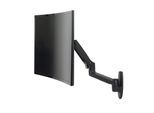Ergotron LX Monitor Arm in Schwarz - Wandhalterung mit patentierter CF-Technologie für Bildschirme bis 86,36cm (34 Zoll)