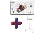 Samsung Flip Pro WM55B Flipchart 138,7 cm 55 Zoll inkl. Neomounts FL55-875WH1 motorisierter Rollwagen & Tray CY-TF65BBC